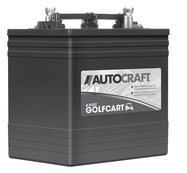 AutoCraft Golf Cart batteries are a deep cycle design with the ability to withstand cycling and recharging time and time again.