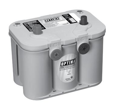 OPTIMA AUTOMOTIVE BATTERY PRODUCT LINE OPTIMA The Ultimate Power Source 3X longer life than traditional batteries in starting or deep cycle applications Spiral wound Absorbent Glass Mat technology