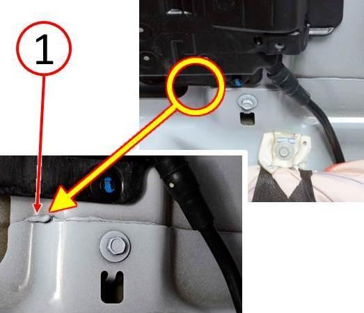 23-010-14-4- Fig. 3 Visually Inspect For Adhesive 1 - Adhesive 9. Remove the dual pane sunroof module for access to the sheet metal flange.