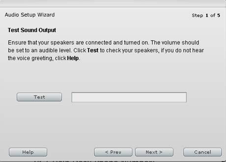 Settings > Audio Setup Wizard Click Next.
