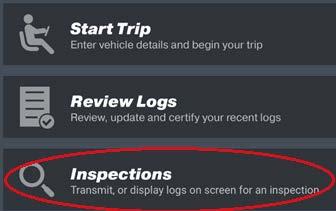 Inspections Roadside Inspection Information To access the eight day USDOT roadside inspection information, log into