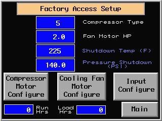 FOR FACTORY PERSONNEL ONLY 1.On Security Logon screen (FIG.24) press the 0 to get numeric keypad & enter 4-digit password & Factory Setup key will appear. 2.