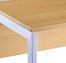 Rectangular Desk With Modesty Panel W1400 x D800 Light Oak or White
