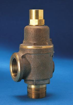 Extra-heavy rugged construction non-code bronze liquid relief valves with a variety of model options to meet specific applications FEATURES Inlet and outlet connections cast integral with body for
