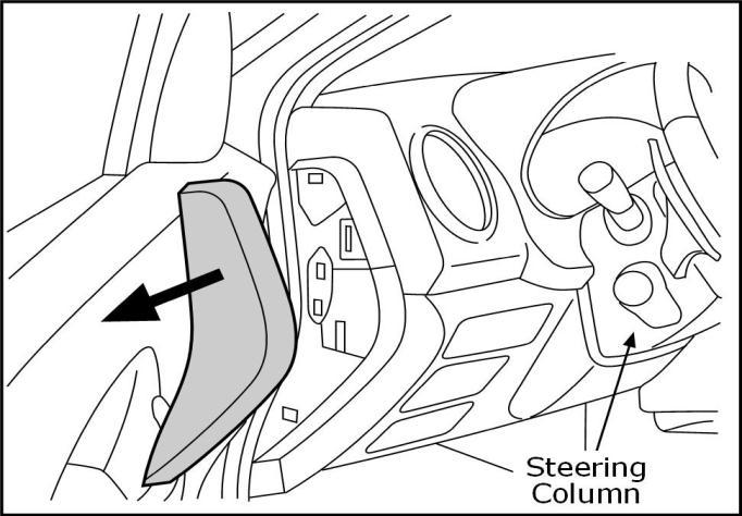 11. INTERIOR PREPARATION Fig. 1 1. Carefully remove the LH Instrument side mask by the driver's door. Fig. 2 2.
