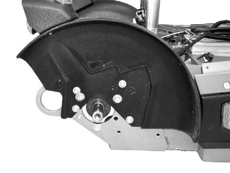 Drive motor 10. Remove the three bolts holding the motor. 11. Turn the motor sideways to free the wheel shaft. Pull the motor straight forwards. Fitting Fitting is the reverse procedure. Fig. 25.