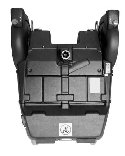 Covers Covers Removal 1. Raise the seat to its highest position. 2. First remove the rear battery cover, which is fitted with two handles on each side.