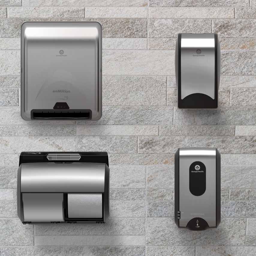 ELEVATED IMAGE enmotion Recessed Automated Touchless Paper Towel Dispenser Quiet Dispensing Engineered for virtually soundless automated dispenser operation ActiveAire Powered Whole-Room Freshener