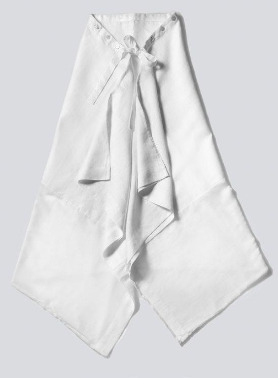 drapey trousers in linen light & cotton muslin