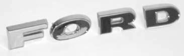 50 set C5TZ-8316-S Grille Panel Ford Letters -Set of four-ford, Originally Licensed Product 1965-66 52.