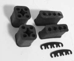 00 kit FAA-12297-K Spark Plug Wire Mounting Grommets -Rubber -Set of 4 pcs.-239, 272, 292, 312 1954-64 19.