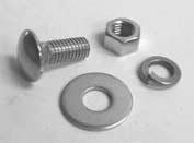 B9A-17758 Bumper Bolt -Stainless Cap -takes 4-7/16" x 14 x 1 3/4", w/nut & washer 1957-72 3.00 ea.