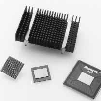 9 SERIES Pin Fin Heat Sink/Clip Assembly for BGAs and PowerPC Packages Standard Base Dimensions Dimensions A Typical Heat Sink Weight P/N in. (mm) in.