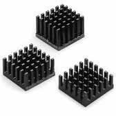 SERIES Omnidirectional Pin Fin Heat Sink for BGAs Fin Height Standard Base Dimensions A Typical Weight P/N in. Sq. in. (mm) Applications lbs. (grams) -AB.87 (). (.) mm BGA.9 (.9) -AB.87 (). (8.