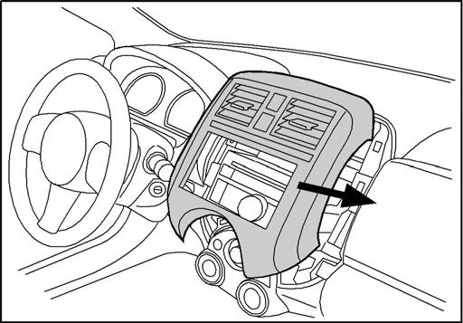 steering wheel. NOTE: Rotate steering wheel 180 in the both directions to access the screw mounting holes. Fig. 43 43.