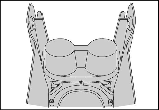 14. INTERIOR PREPARATION Fig. 53 53. Remove the center stack bottom finisher panel and set aside. 15. INSTALLATION Fig. 54 54. Place center console assembly upside down on work surface.