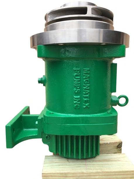 DISASSEMBLY OF WETTED END - L SIZE MAXP SERIES 1. Remove the coupling guard and motor coupling. 2. Remove the casing drain plug (Item 14) and empty the pump of any remaining liquid.