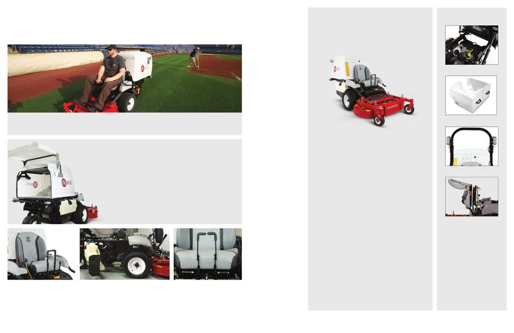 SIGNATURE CUT QUALITY. MOWING AND VACUUMING PERFECTION. MAXIMUM RESPONSIVENESS AND CONTROL.