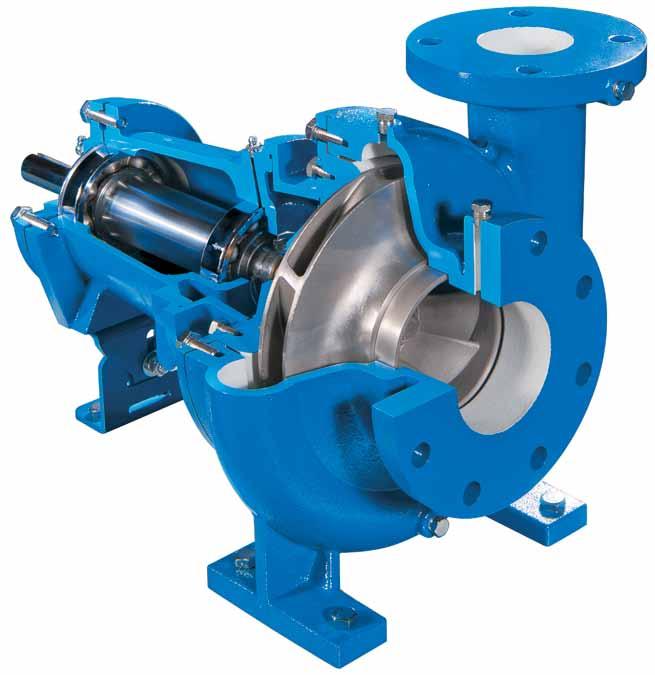 3800 Series Single Stage End Suction Pumps Capacities to 200 G.P.M.