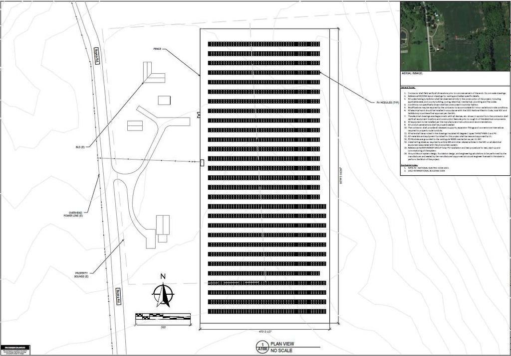 Example Project - Madison County, NY A.R.E. Park 2.44 MW Approx. 12 acres 8,424 PV modules Est.