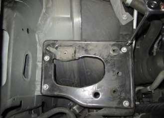 E. Using a 10mm socket remove the 4 bolts retaining the stock air box mounting plate,