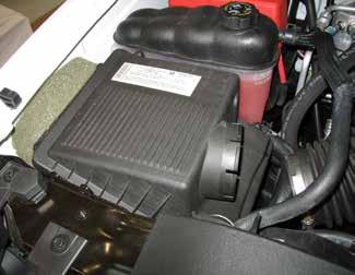 Pull the stock air filter housing