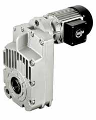 Usually, designed as worm gearboxes and equipped with a plate at the output shaft for direct