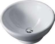 S I N K S VSP-V10W Vessel Sink 45 60 Ø400 Round Bowl Shape 240 TOP VIEW Sits on Top of Counter or
