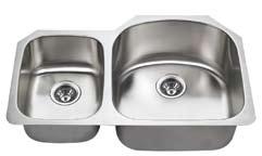 3cm Deep Double Bowl Sinks Three Hole or Four Hole Configurations Available 29.3cm 20.3cm.5cm 38.