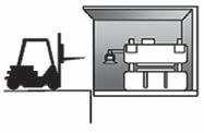 This loading applies where concentrated load including truck is more than 1/4 rated capacity but carried load does not exceed rated capacity.