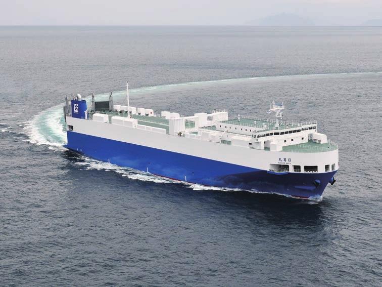 Naikai Zosen Corporation has completed the NISSHO MARU, a roll-on/ roll-off type cargoship of 10,109GT, at the Setoda Shipyard for Kagoshima Senpaku Kaisya, Ltd.