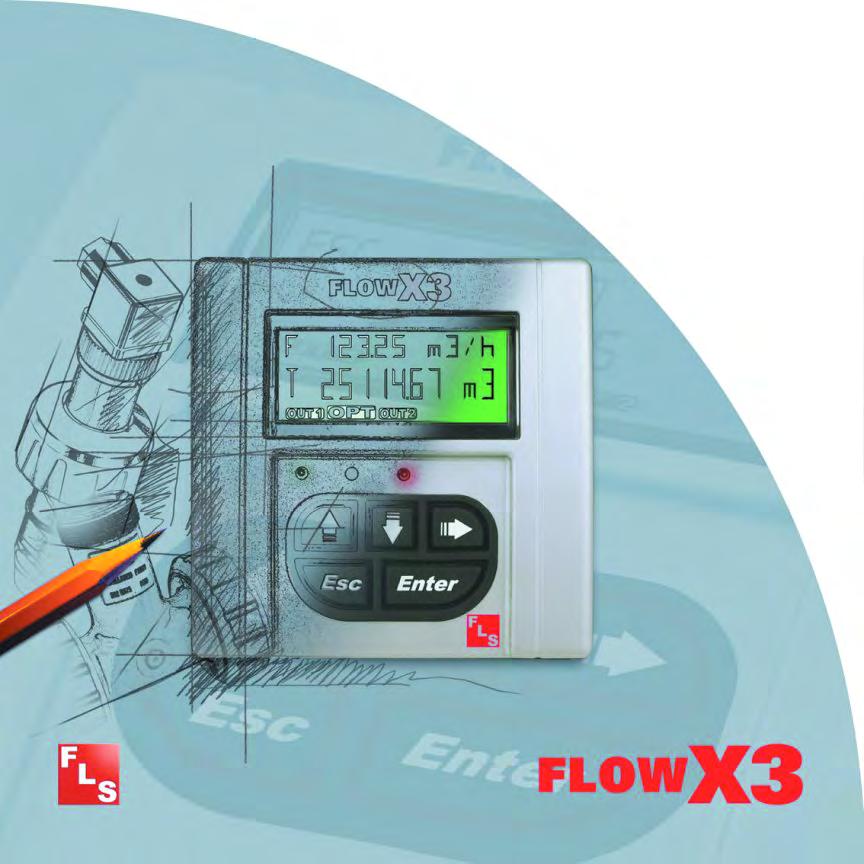 Modular Design - 1/4 DIN Size Only with Flow X3 can the same instrument be mounted in 3 different ways: directly to the flow sensor, or remotely in a panel or wall mounted.