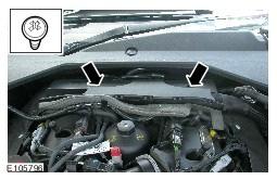 Page 3 of 10 S-TYPE, AT, ACC, 6R83 14C205 JBZD.. Service Instruction Procedure A - Check Port Deactivation Valves and Vacuum Pipe 1. Remove the filler cap. 1. Remove the engine cover. 2.
