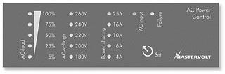 SENS QRS232 MASTERBUS POS BATTERY NEG +5A POS BATTERY NEG +5A + + Communication cable for parallel operation ICC panel APC panel (optional) Temperature sensor + Service Batteries Figure 29: