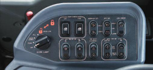 Transmission shifting switch: Manual operation is available by shifting "Transmission shifting switch" to MANUAL.