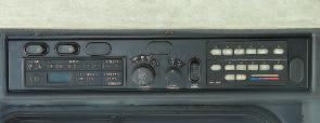 neatly arranged in an overhead console easily within the seated operator s reach.