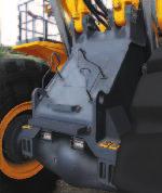 Manual engine stop switches: Manual stop switches, accessible from the ground, are installed in four places, with another inside of the cab.