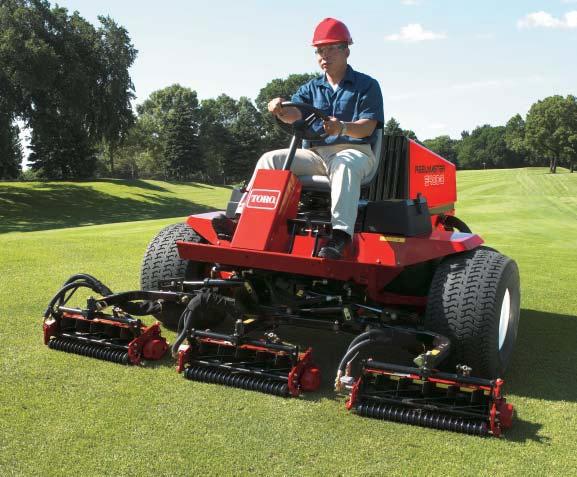 LOW IMPACT OPERATOR COMFORT LOW IMPACT Using a lightweight Toro fairway mower not only provides a beautiful cut, but it can improve growing conditions by promoting healthy turf.