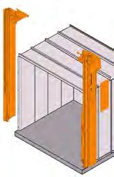 For Immediate Help Call 1-314-533-5700 w Install the GATE GUIDE COLUMNS to the Car Enclosure Wainscot Angles.