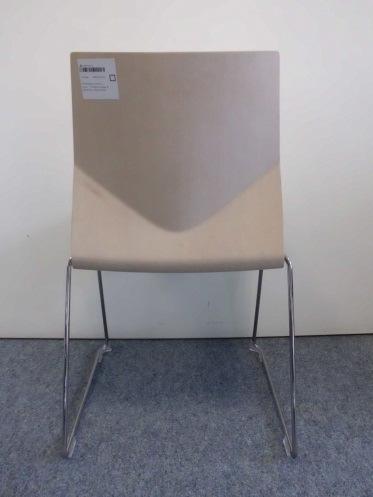 LINE" with veneer seat shell, stackable,
