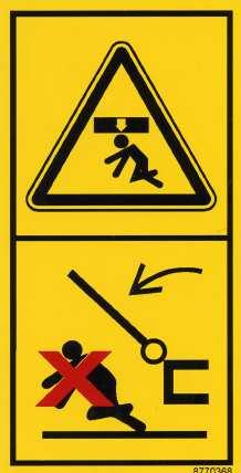 work. Warning Danger flying objects keep