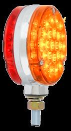 78375 Amber/Red 78376 Amber/Red/Clear 78375 Amber/Red 78376 Amber/Red/Clear 4 Pearl LED Double Face Light LED/Voltage.