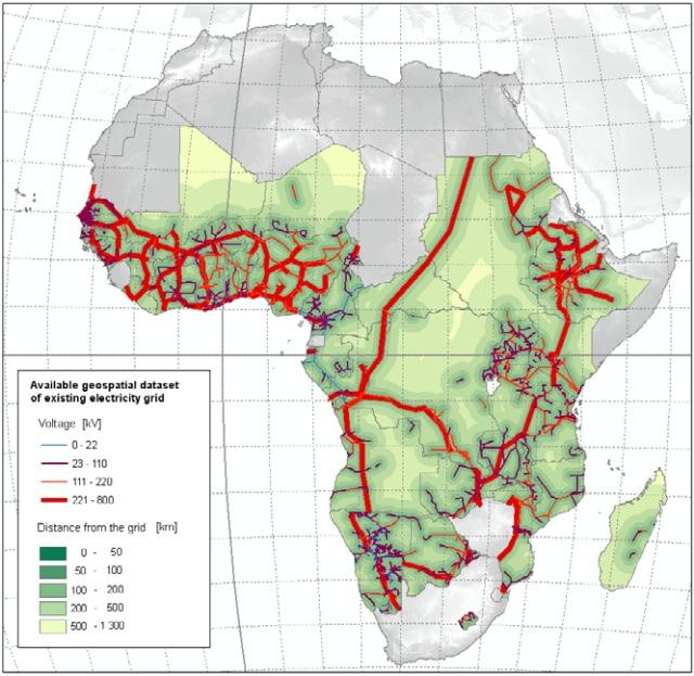 PUBLIC GRID IN AFRICA Grid extension costs almost 22.