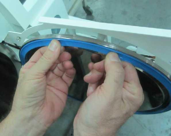 2. Clean the groove of any remnants of the old gasket (use a plastic scraper and