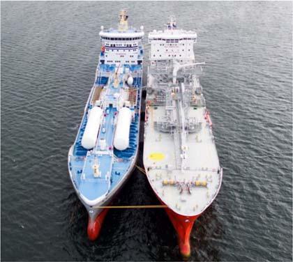 The LNG bunkering for vessels can be carried out in various ways, by direct vessel to vessel bunkering at sea or in port, from a land-based fixed tank, or from trucks.