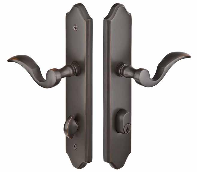 Concord 2 x 10 Plate, Non-Keyed, Turino Lever, Oil Rubbed Bronze (US10B) Finish Options Polished Brass -Lifetime US3 French Antique US7 Oil Rubbed