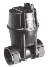 With the 2100B, 2500B or 2502B valves the adaptor is used on the inlet side of the valve; while with the 1999A valve, the adaptor is screwed into the outlet.
