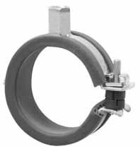 1. Pipe Supports Insulated Pipe Clamps SUP SLIDE PIPE CLMPS Suitable for plastic pipes 15NB to 150NB. Plastic spacers prevent over tightening. Silicon lining to allow pipe to allow pipe movement.