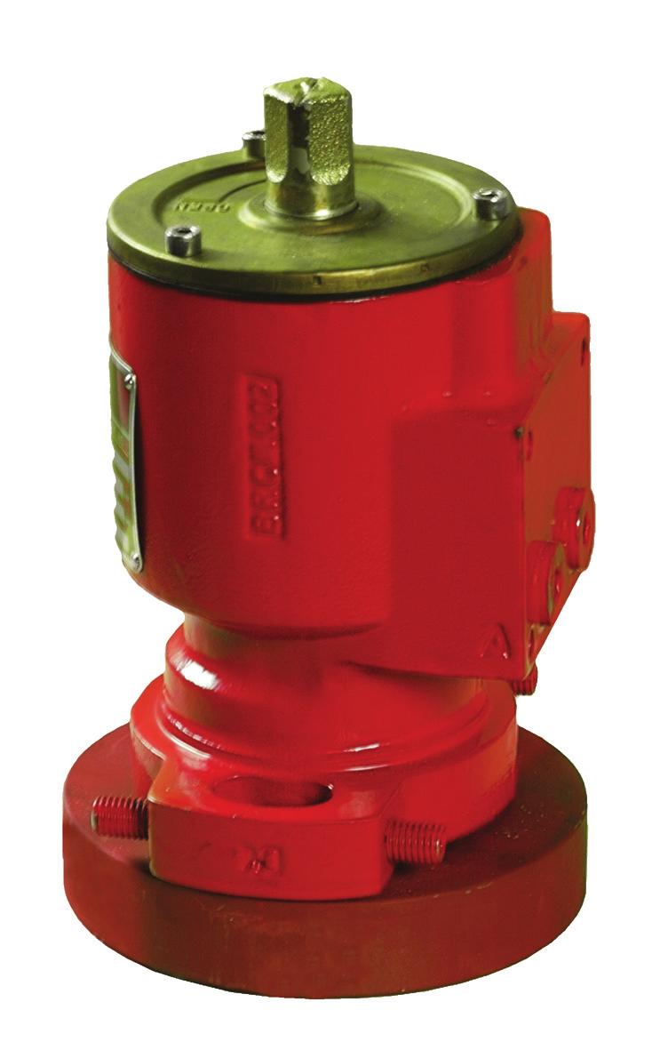 By means of high hydraulic pressure (normally 135 bar) this actuator gives a high output torque and is therefore a very compact solution for operating larger valves.