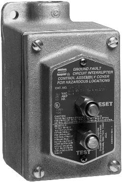 devices for personnel protection in areas made hazardous by the presence of flammable vapors, gases or combustible dusts in branch circuits of 15 to 20 amperes at 125 volts AC in conjunction with ENR